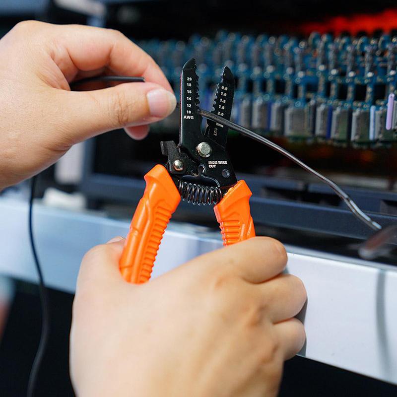 1Pcs Multifunctional Wire Strippers Cable Cutter Crimper Cutting Plier Electrician Crimping Tool