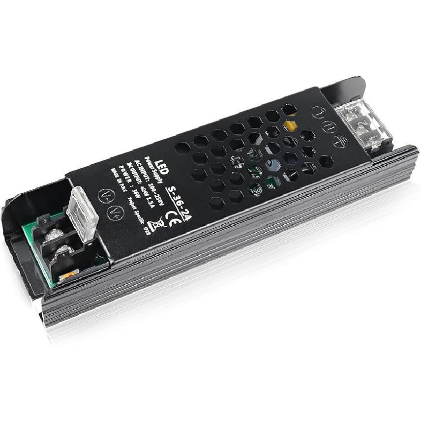 inShareplus DC 24V 8.5A 200W Switching Power Supply, AC 110~250V to 24 Volt Universal DC Transformer Driver, LED Power Supply, Converter Adapter for