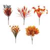 All Occasion Gift for Her Autumn Artificial Flowers Bouquet, Realistic Plastic Floral Arrangement with Layered Quirky Fun Decor Living Room Leaves And