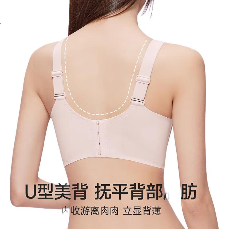 LANGSHA Women's Wireless Bra, Enhances Small Breasts, Pushes Up, Lifts, Reduces Side Bulge, Prevents Sagging, Sexy Lace Trim Brassiere