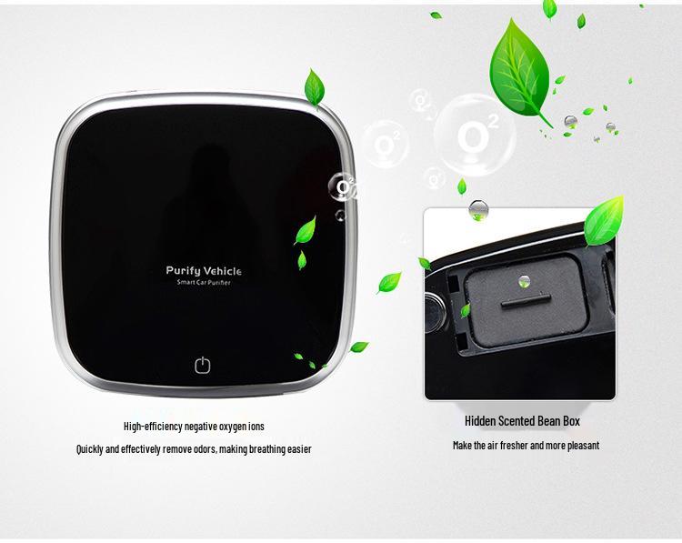 Solar-Powered Car Air Purifier: Eliminates Odors & PM2.5