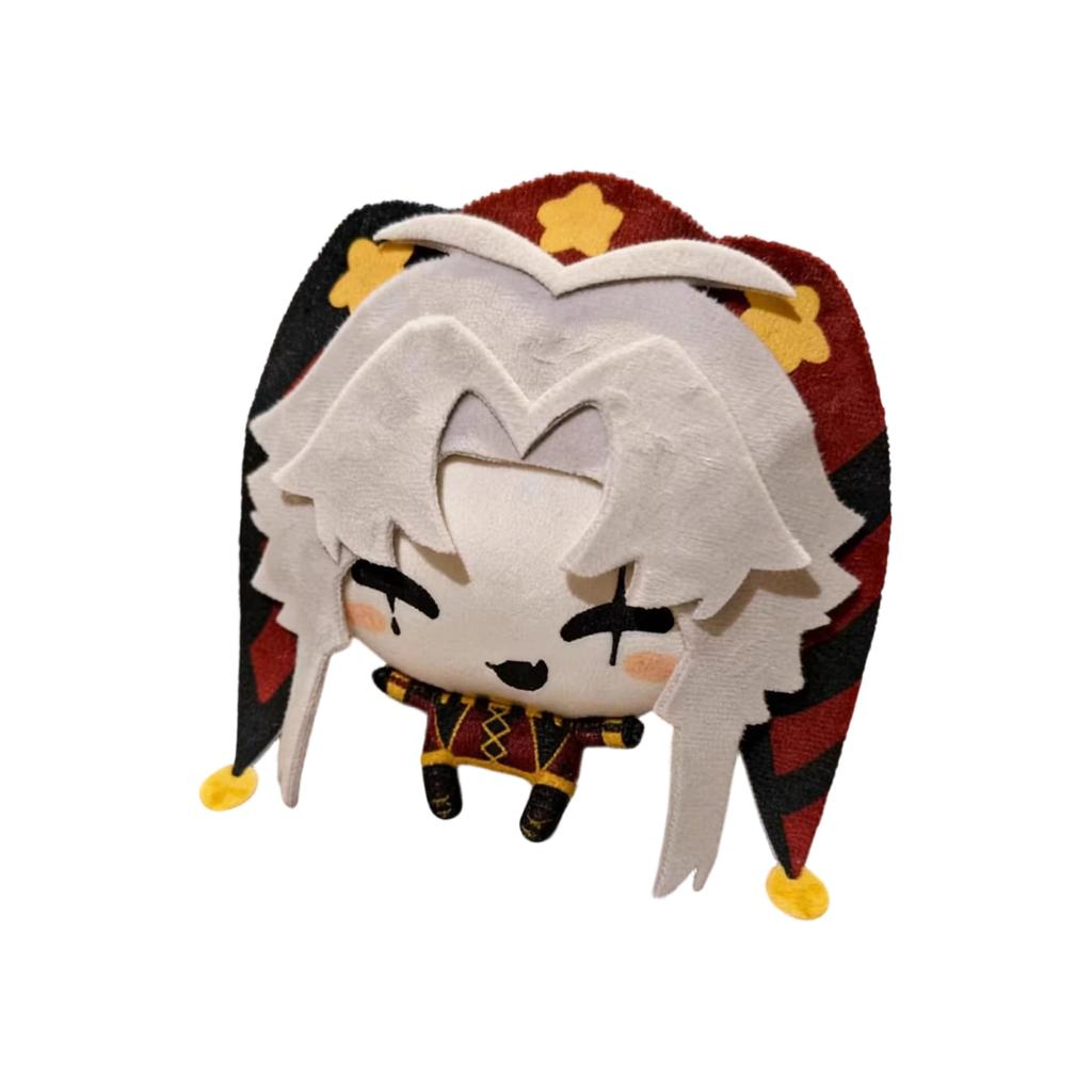 Cute Pierrot Plush Doll - Chibi Clown Stuffed Toy With Printed Design, Soft Anime- Pillow For Kids & Collectors