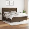 Exclusive House - Slatted Bed Base with Mattress Dark Brown 180x200 Cm