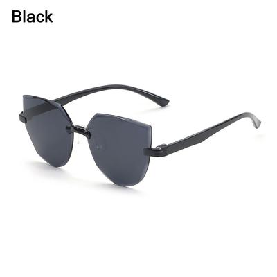 Retro Party Favor Trendy Transparent Cat Eye Sunglasses Rimless Sunglasses for Women Eyewear