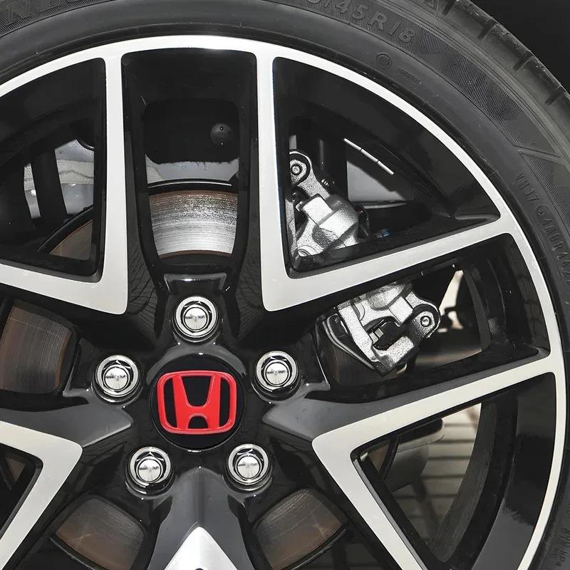 For Honda Acco69MM4pcsCar Styling Wheel Center Hub Caps Cover Replacement Accessories For Honda CITY Mugen Pilot Type S Type R Insightstickers