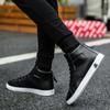 Fashion Leather Shoes Boots Men's Lace-up Height Increasing Ankle Boots Plus Size  Winter Boots