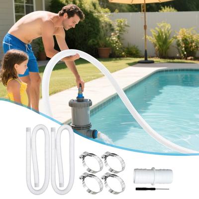 Ground Pool Hoses Hose for Ground Pools 39 Inches Flexible with 4 Clamps Connector Spa Connections for Manual Vacuuming