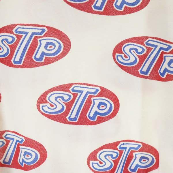 70s USA Made Dead Stock STP Logo All-over Print Short Sleeve T-shirt M Men's Used