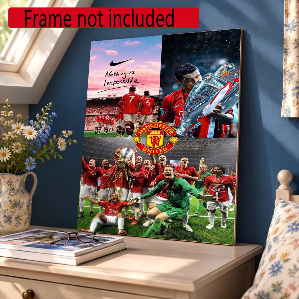 Manchester Diamond Painting Round Diamond Mosaic Rhinestones Diamond Embroidery Craft Kit Wall Decor Without Frame