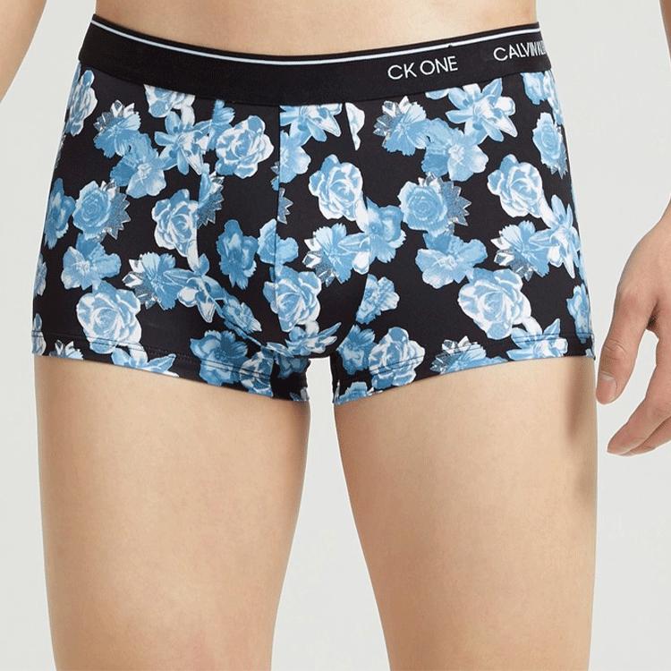 Calvin Klein Logo Leichte Atmungsaktive Figurbetonte Boxershorts Herren Unterwäsche Blau NB2225-4ZU