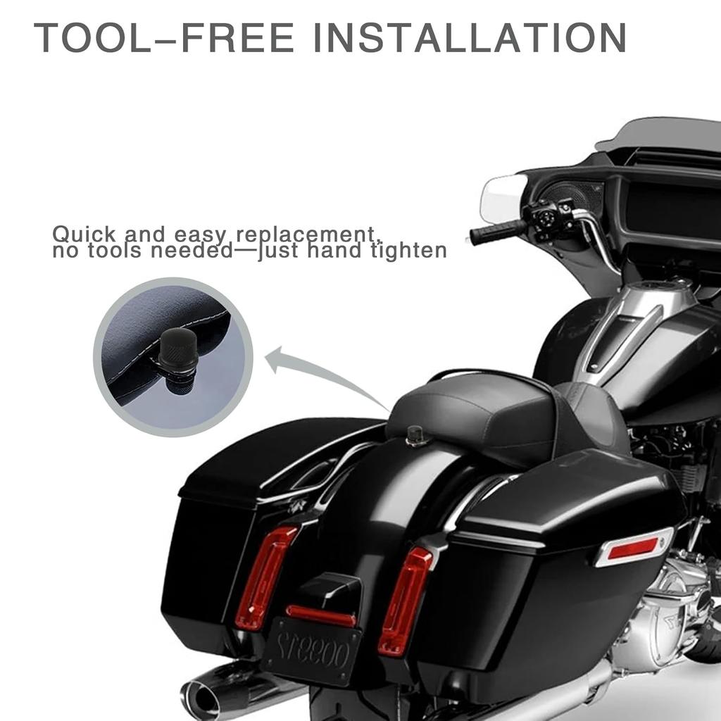 Black Aluminum Alloy Seat Bolt Screw Suitable To for Harley Davidson 1996-2024(1 Pc Bolt)