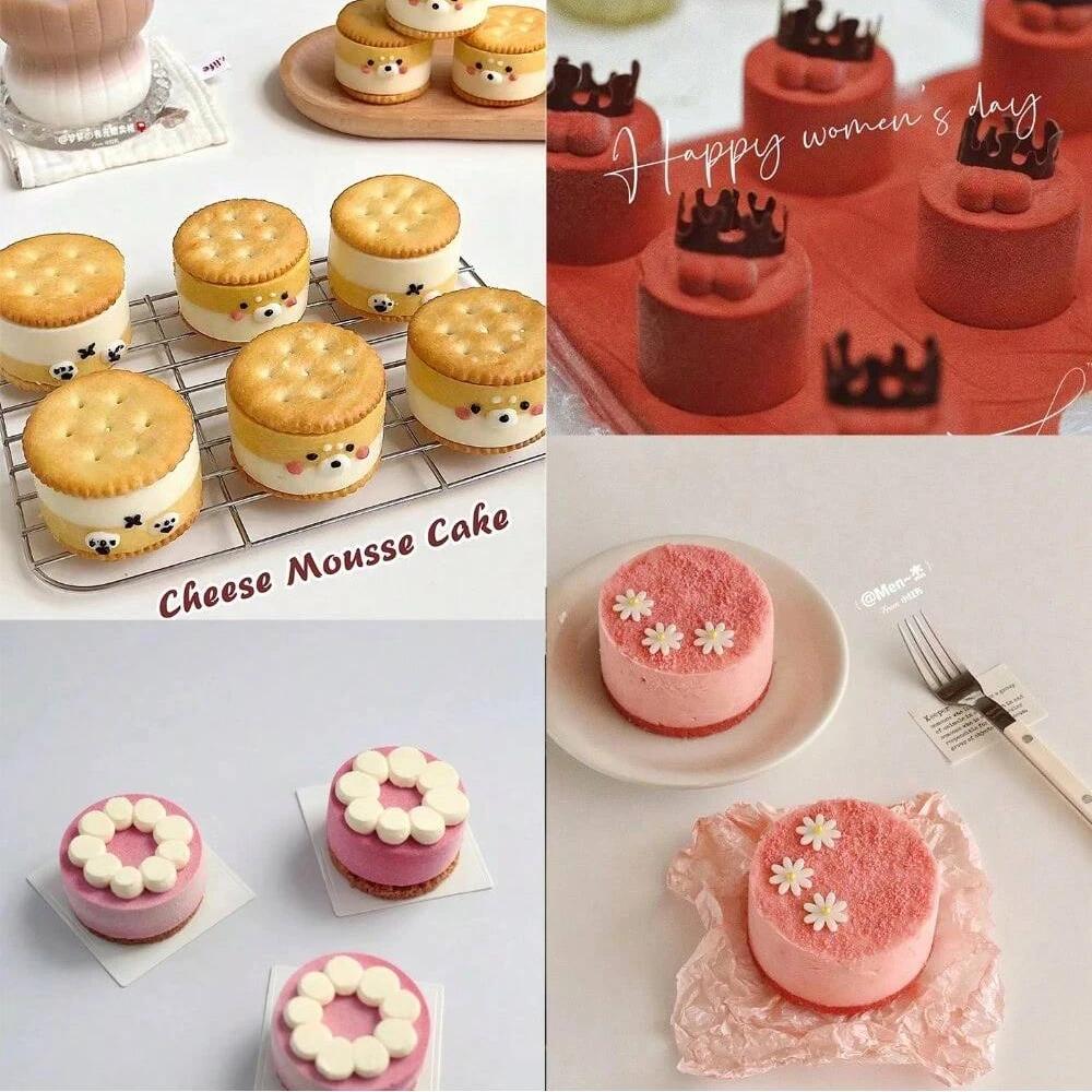 Silicone Cake Mold Cake Baking Pan for Pastry Molds Bakeware Cylinder Mold Silicone Mold for Pops Cake Mold Silicone Bakeware