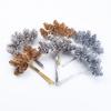 1/4Pcs Gold Silver Christmas Pine Cone Artificial Plants Diy Gifts Candy Box Wedding Decorative Flowers Home Decor Accessories