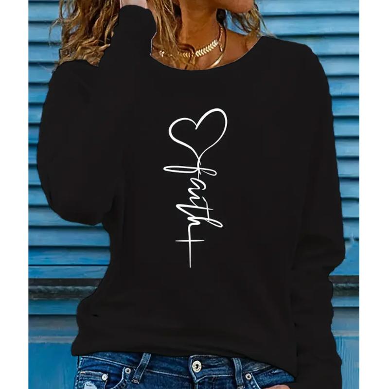 2025 Toamnă & Iarnă Femei Nou Casual Gât Rotund Mânecă Lungă Top Model 3D Inimă