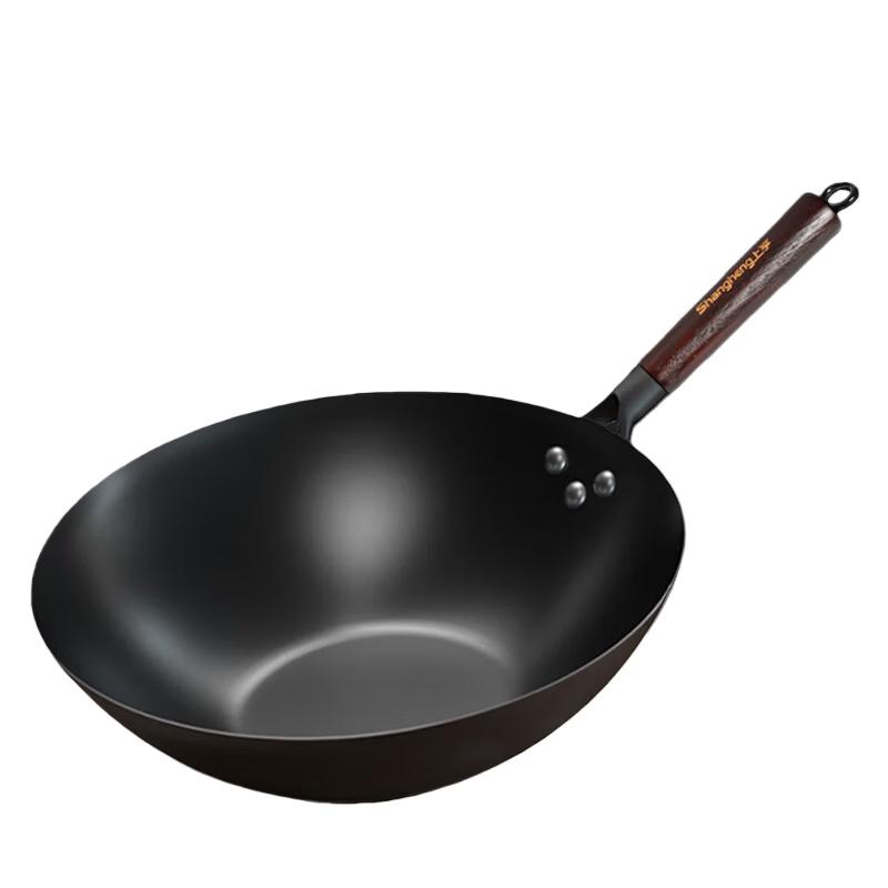 Shangheng 32cm Refined Iron Non-Stick Wok