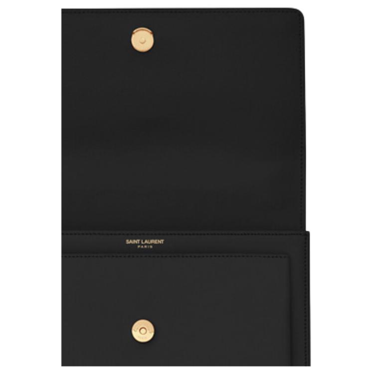 Saint Laurent Sunset Medium Chain Bag Black Women Shoulder_bags 442906-D420W-1000