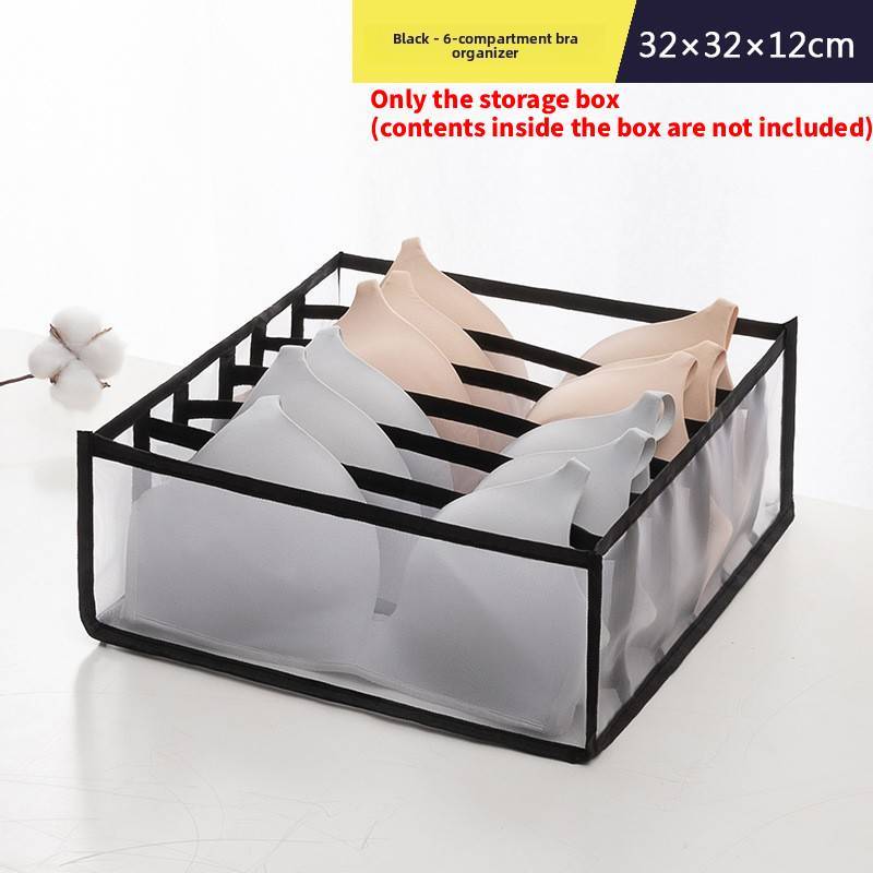 Japanese Style Underwear Organizer With Divided Compartments For Drawer Storage And Closet Use