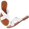 Shoetopia Women'S Flat-736 White Flat Sandal-9 Kids Uk (Flat-736-White)-Eu42