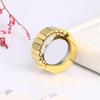 JewelryWe Women's Ring Watch Decorative Timepiece with Large Number Dial Couple Set