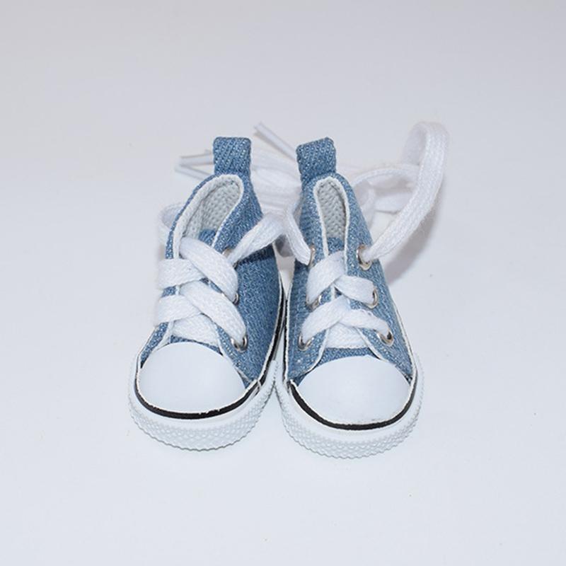 1Pc Cotton Doll Shoes Simple Sports Canvas Shoes Doll Shoes Labubu Accessories