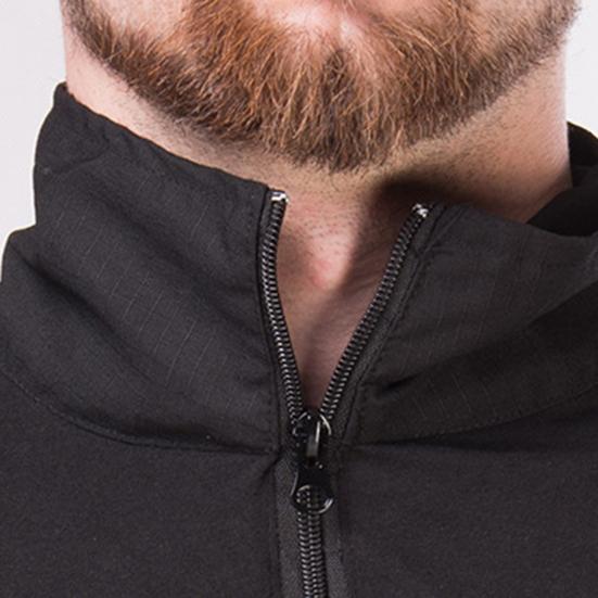 T-shirt da Combattimento da Uomo Mimetica con Collo Alto Slim a Manica Lunga Camicia Autunnale per Outdoor