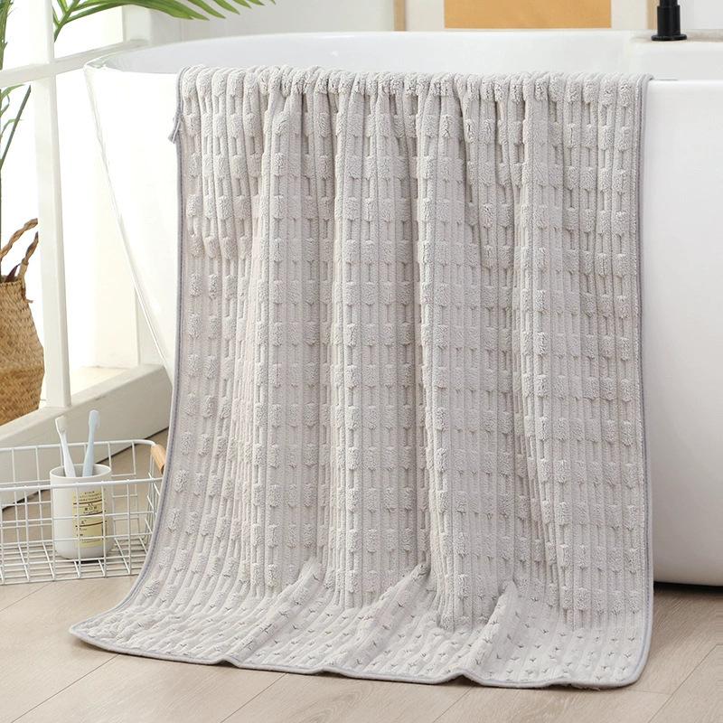 70*140cm Coral Fleece Shower Towel Absorbent Quickly Dry Soft Bath Towel Suitable for Home Beauty Salon Gym Face Washing Towels