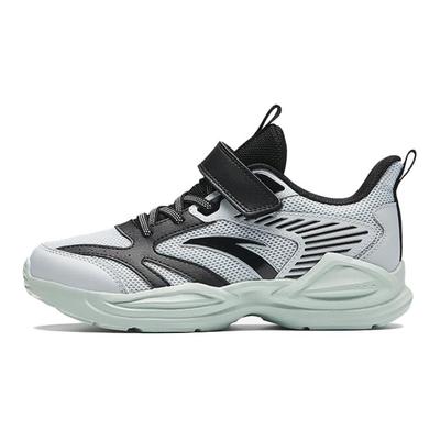 Modne Uniwersalne Lekkie Amortyzujące Oddychające Niskie Buty do Biegania dla Dzieci Trampki Dziecięce Czarne Szare Zielone A12435522-3