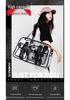 Korean Style Transparent Travel Bag - Large Capacity Water-Repellent Gym and Beach Tote