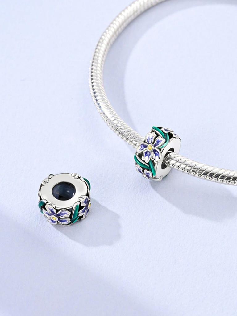 Charms Plata Flower Bowclips And Spacers Beads For Charmsoriginales Bracelet Beads Jewellery Making Women'S Gift