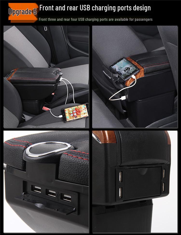 Compatible Armrest Box for Volkswagen New Santana, New Jetta, and Skoda Rapid Central Armrest 2018 Model.