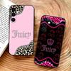 Pink J-Juicy C-Couture Phone Case For Samsung Galaxy A73,A72,A71,A70,A53,A52,A51,Others Soft Black Cover