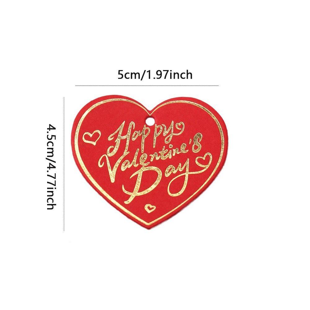 100pcs Hanging Decoration Valentine's Day Tags Cake Decor Tag Festive & Party SupplieS