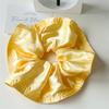 Large Size 18cm Solid Color Satin Scrunchies For Girls Candy Colors Hair Rings for Bun Hairstyle Ties Hair Accessories for Women