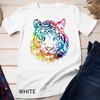 Rainbow Tiger Graphic Animal Lover Unisex T-shirt