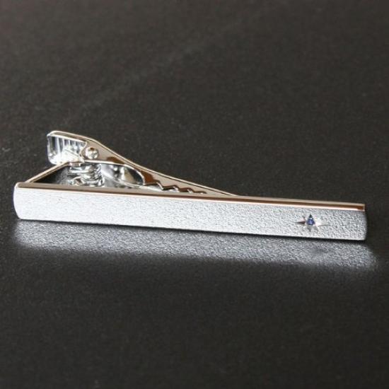 Kamakura Cufflinks Workshop September Birthstone Sapphire Cufflinks Tie Pin Set Jset001-a-9