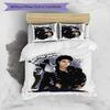 3pcs Michael Jackson Design Cover Set - HD Printed Bedding with 1 Cover and 2 Pillowcases - Perfect for Home and Dorm Decor