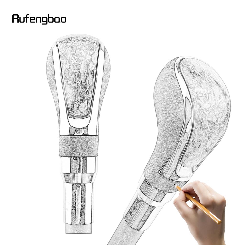 Black Leather Red Dot Silver Walking Cane Fashion Decorative Walking Stick Gentleman Elegant Cosplay Cane Crosier 92cm