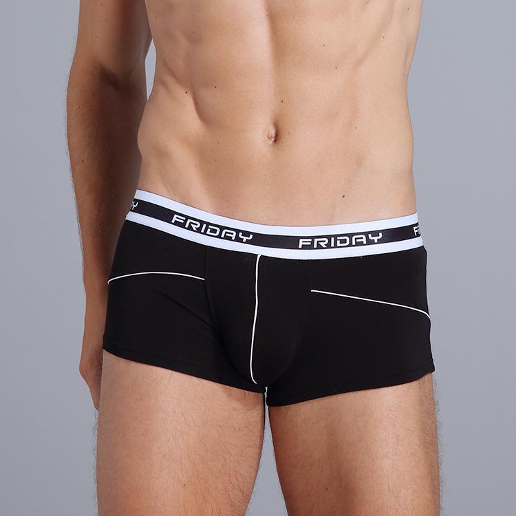 Pánské jednobarevné prodyšné boxerky – mladistvý, volný a pohodlný střih