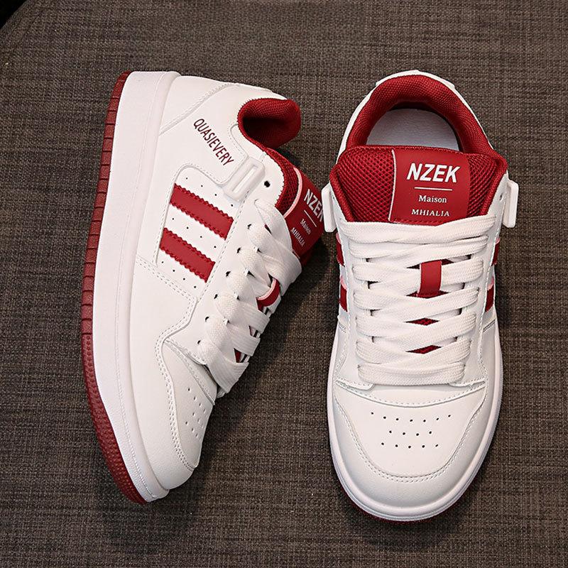 Niche Design Bread Shoes Women's Board Shoes Autumn New Versatile Leather White Shoes Casual Sports Shoes