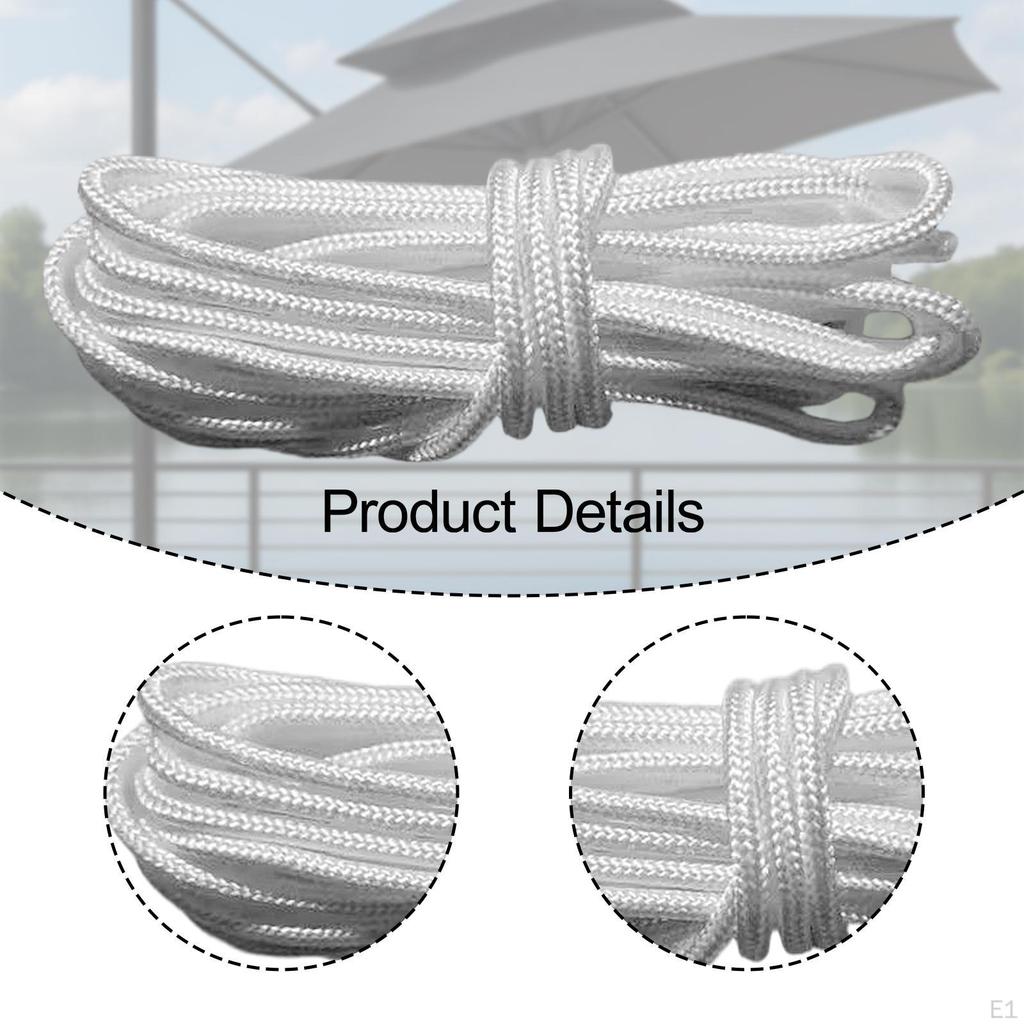 Outdoor Patio Umbrella Cord Line,Portable,Heavy Duty,Accessories Replacement 3.4M Nylon Rope String