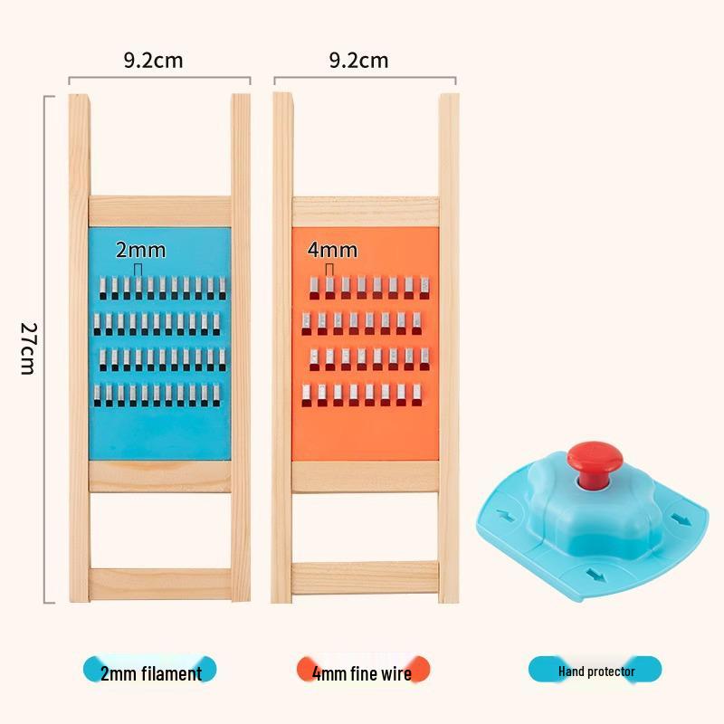Coarse Potato & Vegetable Grater: Safe Handheld Peeler for Shredding & Slicing.