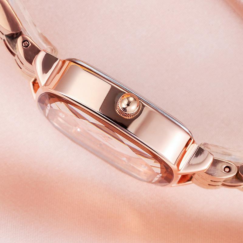 Square Small Dial Small Square Watch Ladies Wind Summer Waterproof Steel Belt Quartz Watch