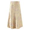 Women's New Chinese Style Floral Print Fishtail Midi Skirt