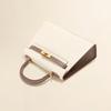 Color Matching Bag Women's Mini Cowhide Leather Bag New Palm Pattern Single Shoulder Crossbody Second Generation Commuting