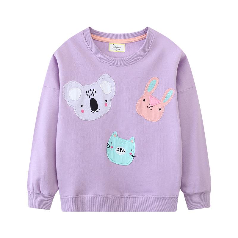 Jumping Meters 2-7T Dinosaurs Boys Sweatshirts Animals Print Long Sleeve Baby Hooded Sport Shirts Autumn Spring Clothes