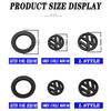 Voor VOLKSWAGEN Auto Koolstofvezelpatroon Logo Stuurwiel Decoratie Sticker Accessoires Voor VW GTI Polo Golf 5 6 Passat Sciro