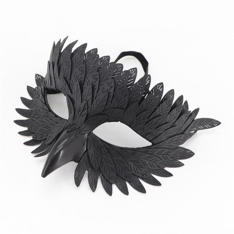 Halloween Mask for Women Bird Beak Mask Owl Feather Half Face Mask Carnivals Mask Masquerades Mask Party Mask