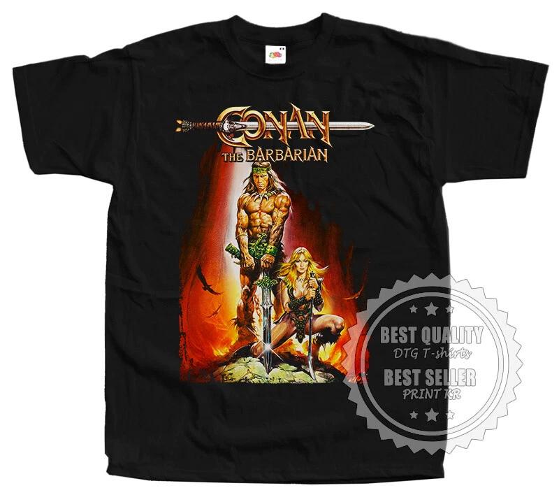 

Conan the Barbarian 1982 T SHIRT v3 Movie Poster BLACK all sizes S to 5XL S