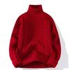 Men's Retro Japanese Knit Loose-Fit Sweater with Velvet Layer