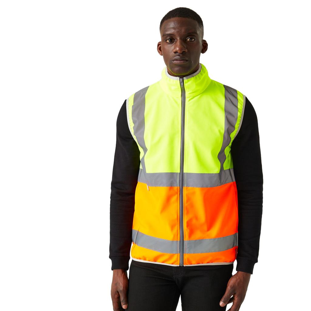 Regatta Professional Mens Full Zip Hi-Vis Vest
